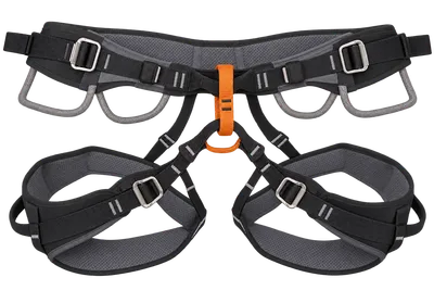 Climbing harness, properly fitted