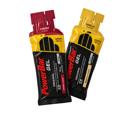 One gel or bar per hour