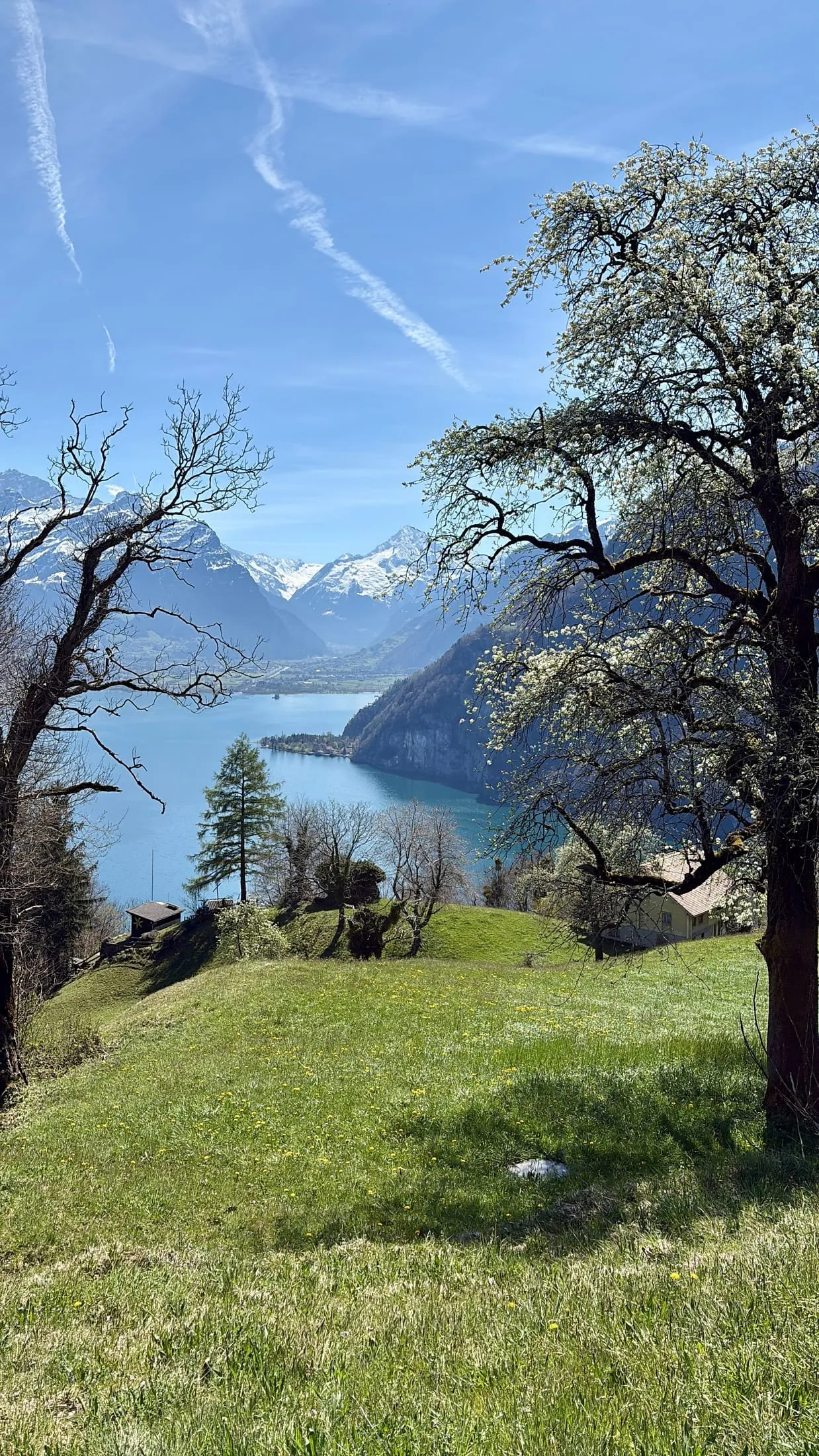Open ridge path with a wide alpine panorama.