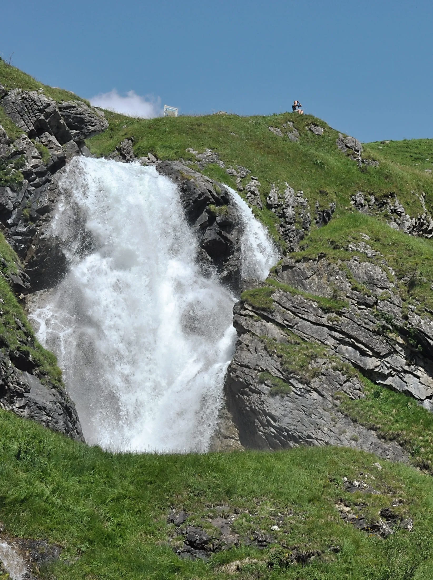 The Stäuber waterfall on the Stierenbach above Engelberg.