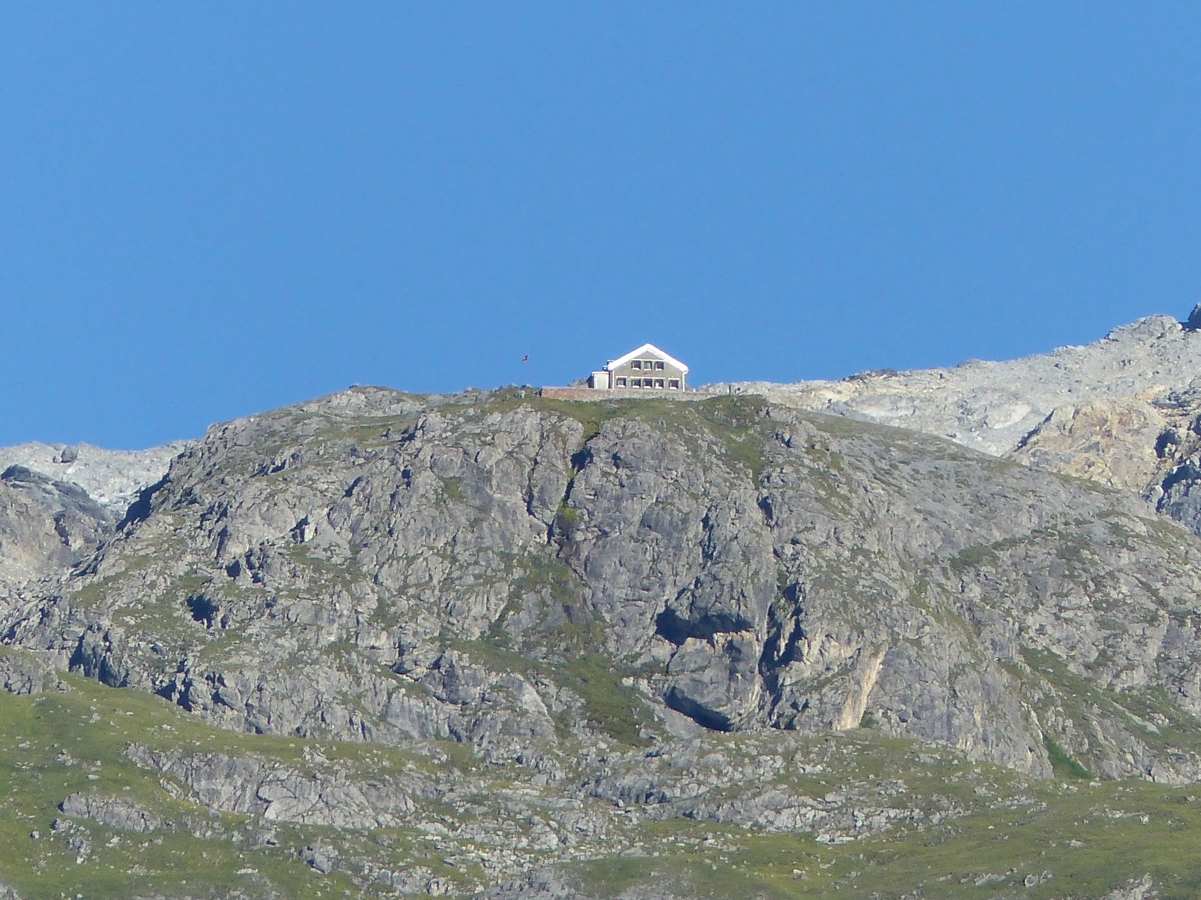 The Chamonna Lischana, high on a rocky shoulder above Scuol in the Lower Engadine.