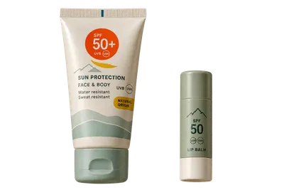 Sunscreen + lip balm